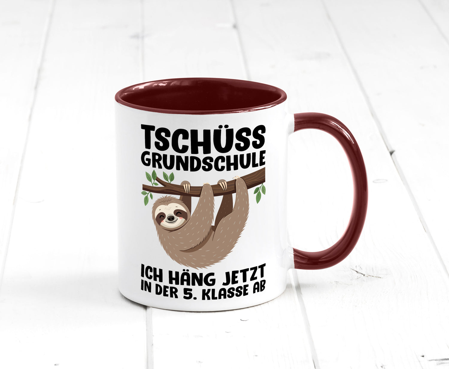 Tschüss Grundschule ich häng jetzt in der 5. Klasse ab Humor Geschenkidee Tasse