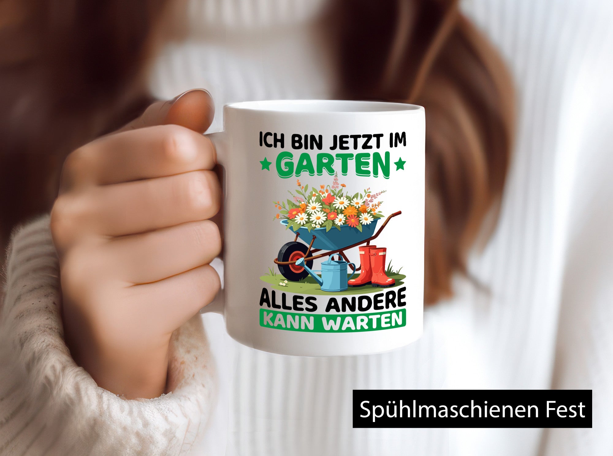 Im Garten alles andere kann warten | Gärtner Gartenarbeit Geschenk Arbeit