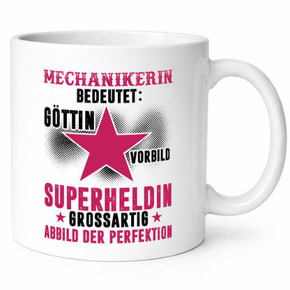 Bedeutung von Mechanikerin | KFZ Geschenkidee Humor Tasse