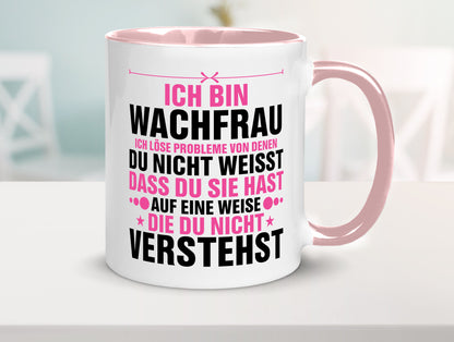 Löse Probleme: Wachfrau | Wachpersonal Nachtwächter Geschenk Humor Geschenkidee