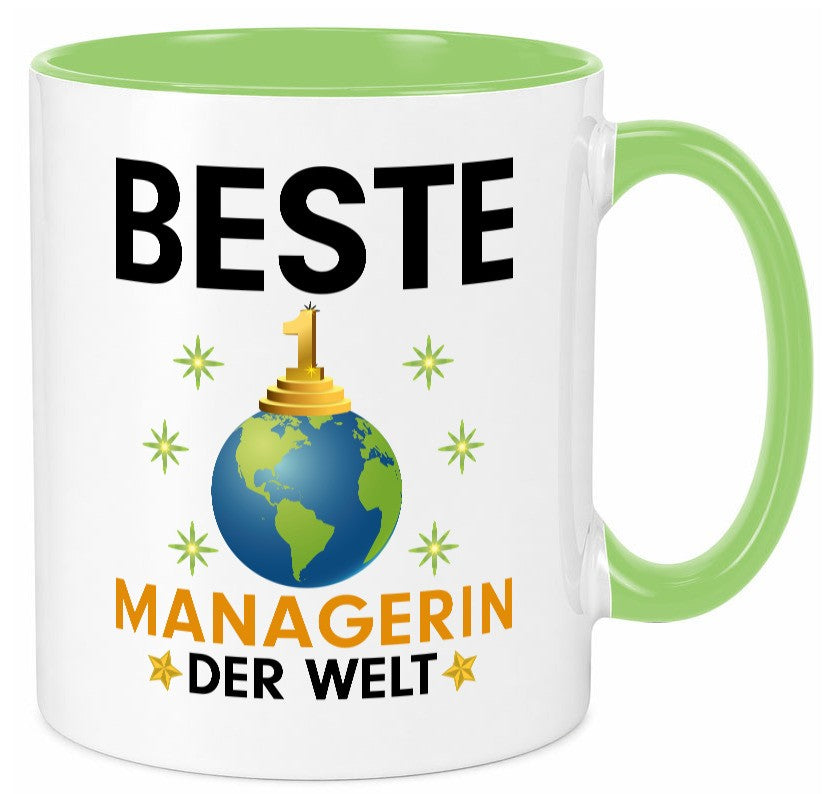 Welt Beste Managerin | Management lustiger Spruch Geschenk Humor Geschenkidee Tasse