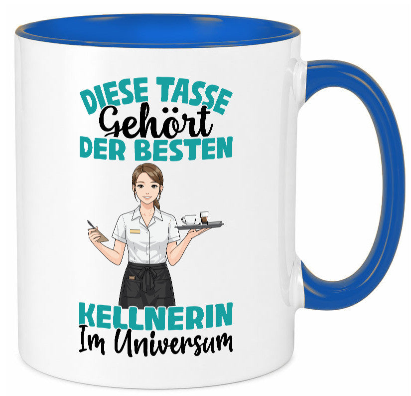 Im Universum: Kellnerin | Beruf kellnern Bedienung Geschenkidee Arbeit Kollegen