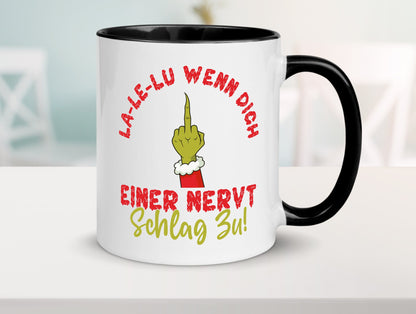 La Le Lu | Weihnachten Weihnachtsmuffel Lichter vl4 lustig Humor Geschenkidee Tasse