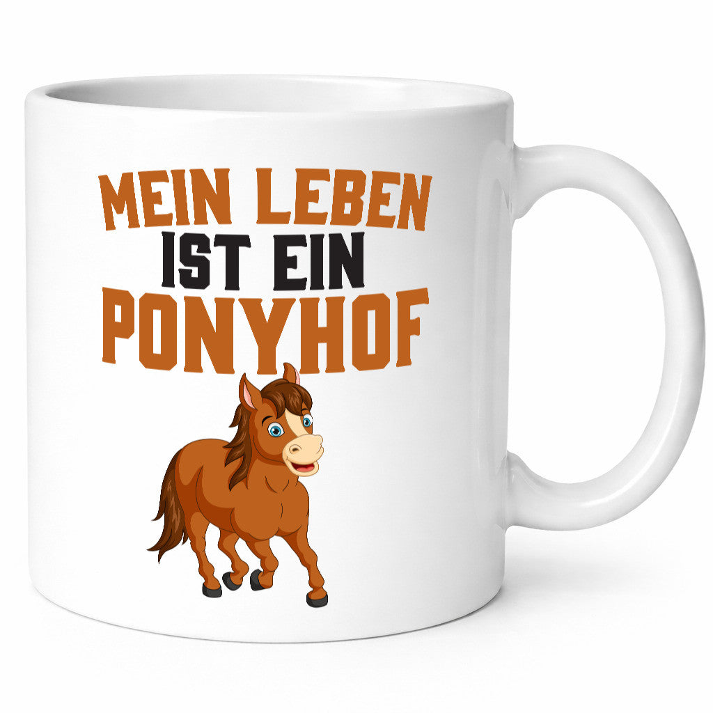 Mein Leben ist ein Ponyhof | Pferdeliebhaber Reithof lustig Humor Geschenkidee