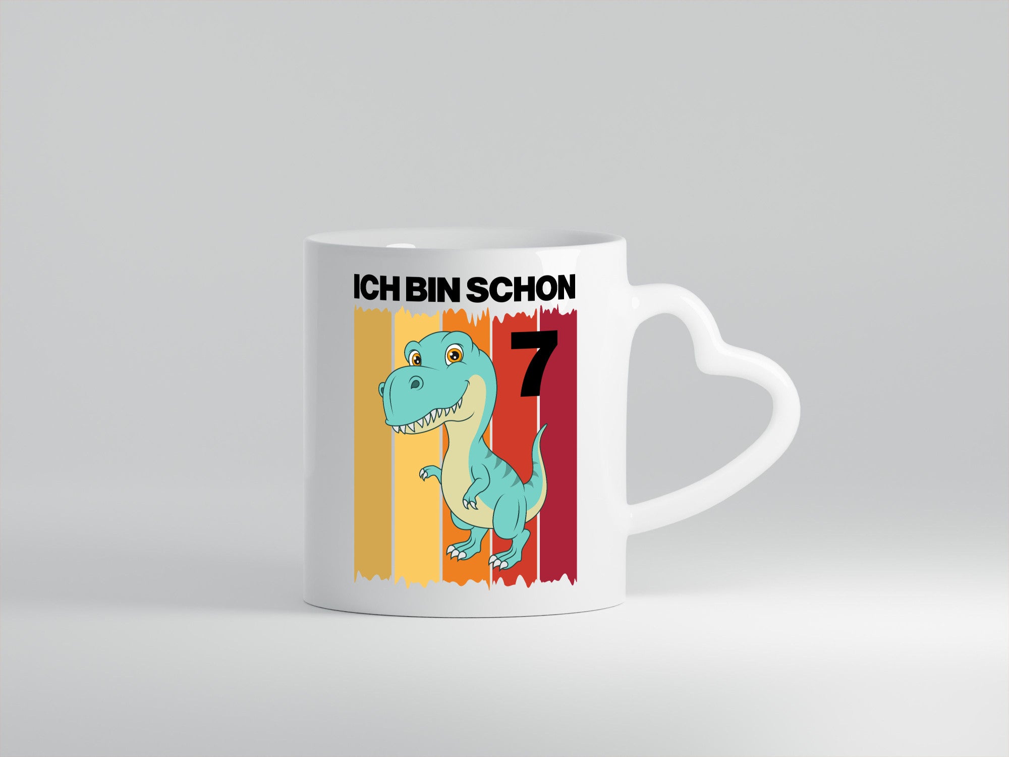 7. Geburtstag | 7 Jahre Dinosaurier lustiger Spruch Geschenk Geschenkidee Tasse