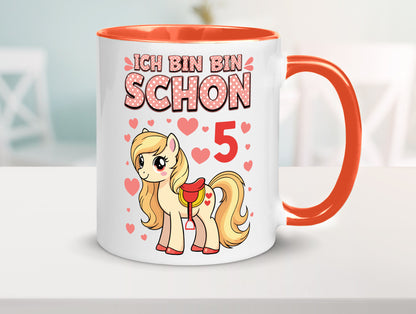 5. Geburtstag | 5 Jahre Mädchen Reiten Pony Humor Geschenkidee Tasse