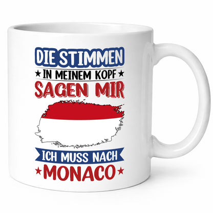 Monaco | Urlaub Stimmen in meinem Kopf Traumland Geschenk Humor Geschenkidee