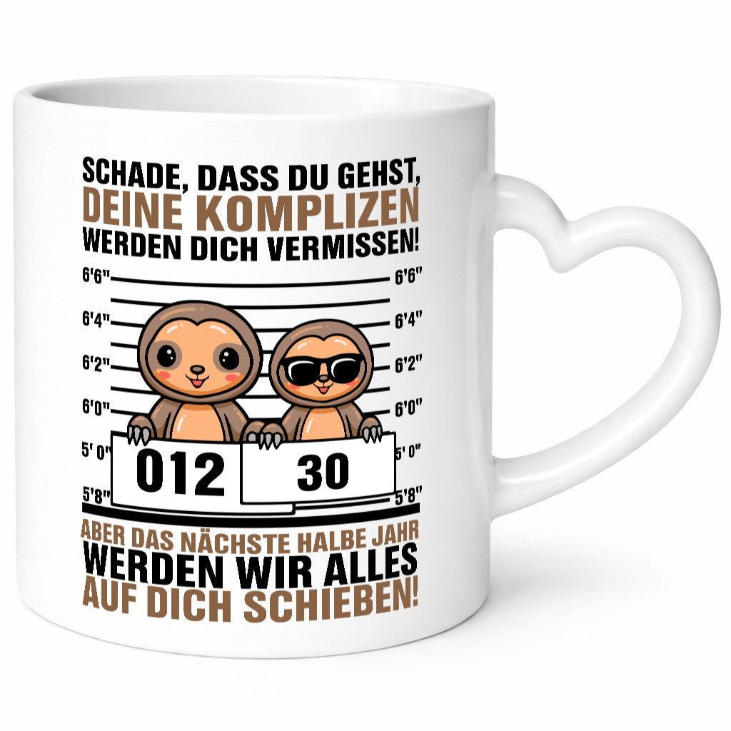 Abschiedsgeschenk Kollegen | Faultier Schade, dass du gehst lustig Arbeit Büro