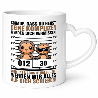 Abschiedsgeschenk Kollegen | Faultier Schade, dass du gehst lustig Arbeit Büro