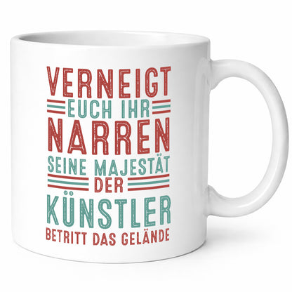 Verneigt euch: Künstler | Kunst Geschenk Humor Geschenkidee lustiger Spruch