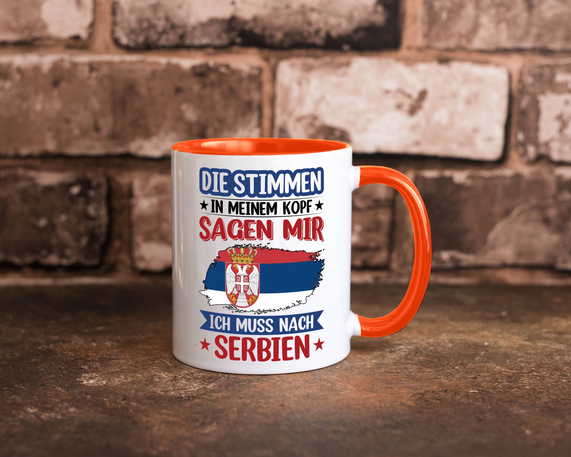 Serbien | Urlaub Stimmen in meinem Kopf Traumland v2 Geschenk Humor