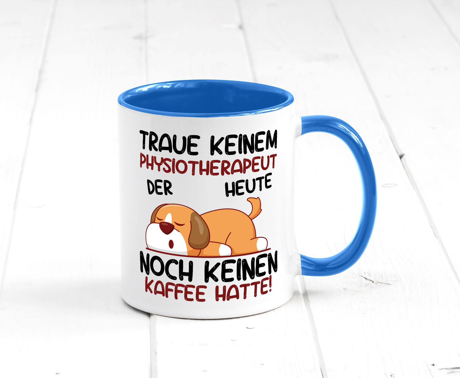 Traue keinem Physiotherapeut v2 Geschenkidee Humor Tasse