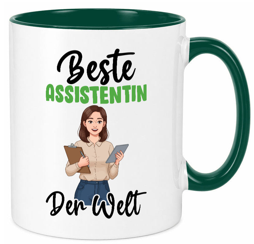 Beste Assistentin | Assistenz Hilfskraft v2 Geschenkidee Humor Tasse