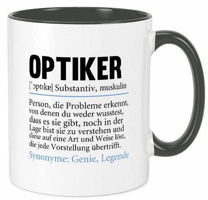 Optiker | Spruch Augenoptiker Beruf Humor v2 lustiger Geschenk Arbeit Kollegen