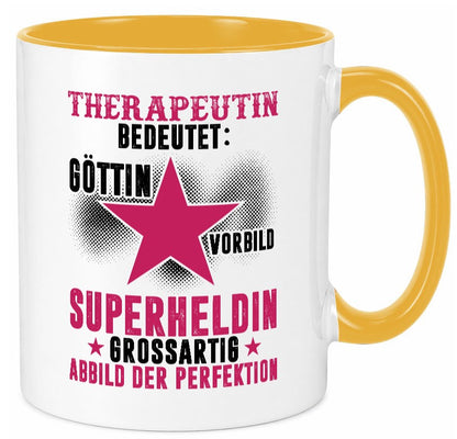 Bedeutung von Therapeutin | Psychotherapie Therapie lustiger Spruch Geschenk Tasse