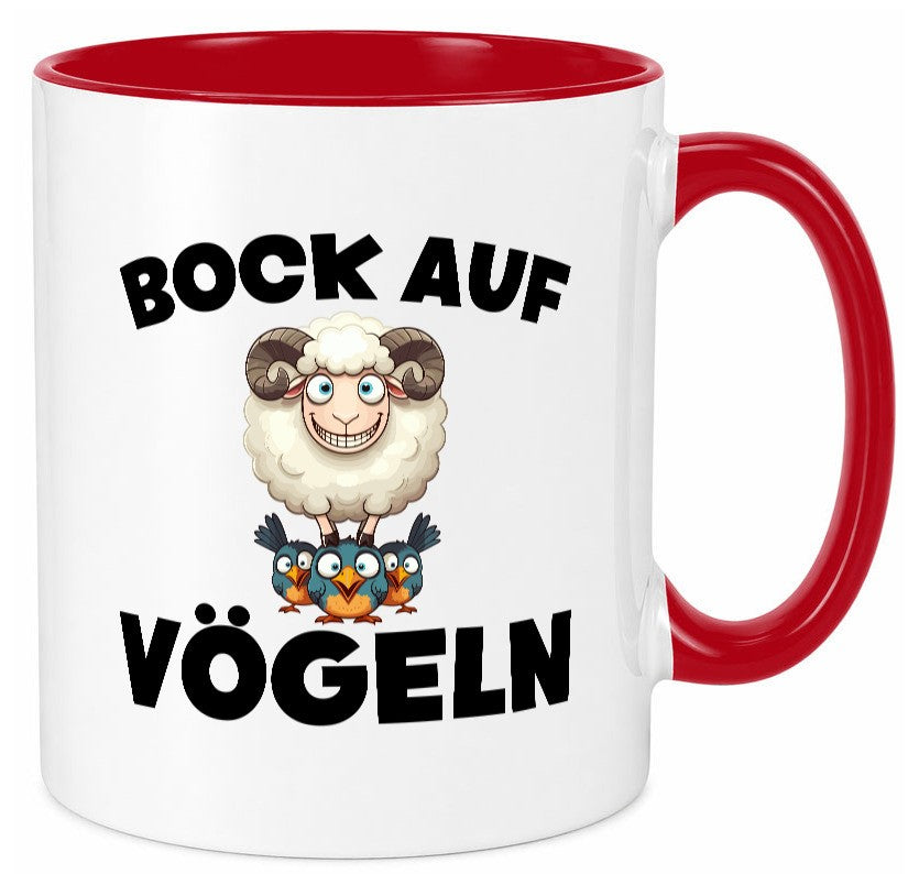 Bock auf Vögeln | Vögel Lustig v2 Humor Geschenkidee Geschenk Tasse