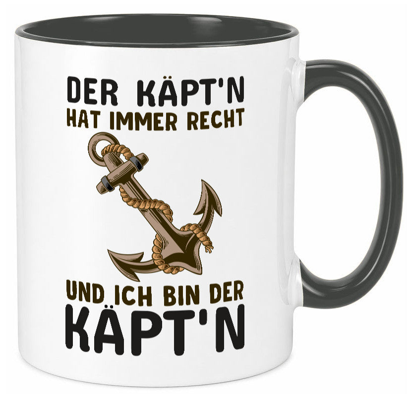Der Kapitän | Käpt?n Tasse Schifffahrer Boot lustig Humor Geschenkidee Geschenk
