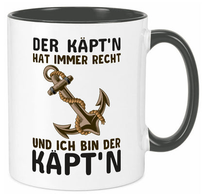Der Kapitän | Käpt?n Tasse Schifffahrer Boot lustig Humor Geschenkidee Geschenk