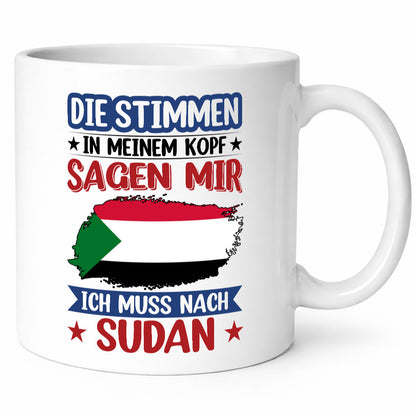 Sudan | Urlaub Stimmen in meinem Kopf Traumland v2 Geschenk Humor Geschenkidee
