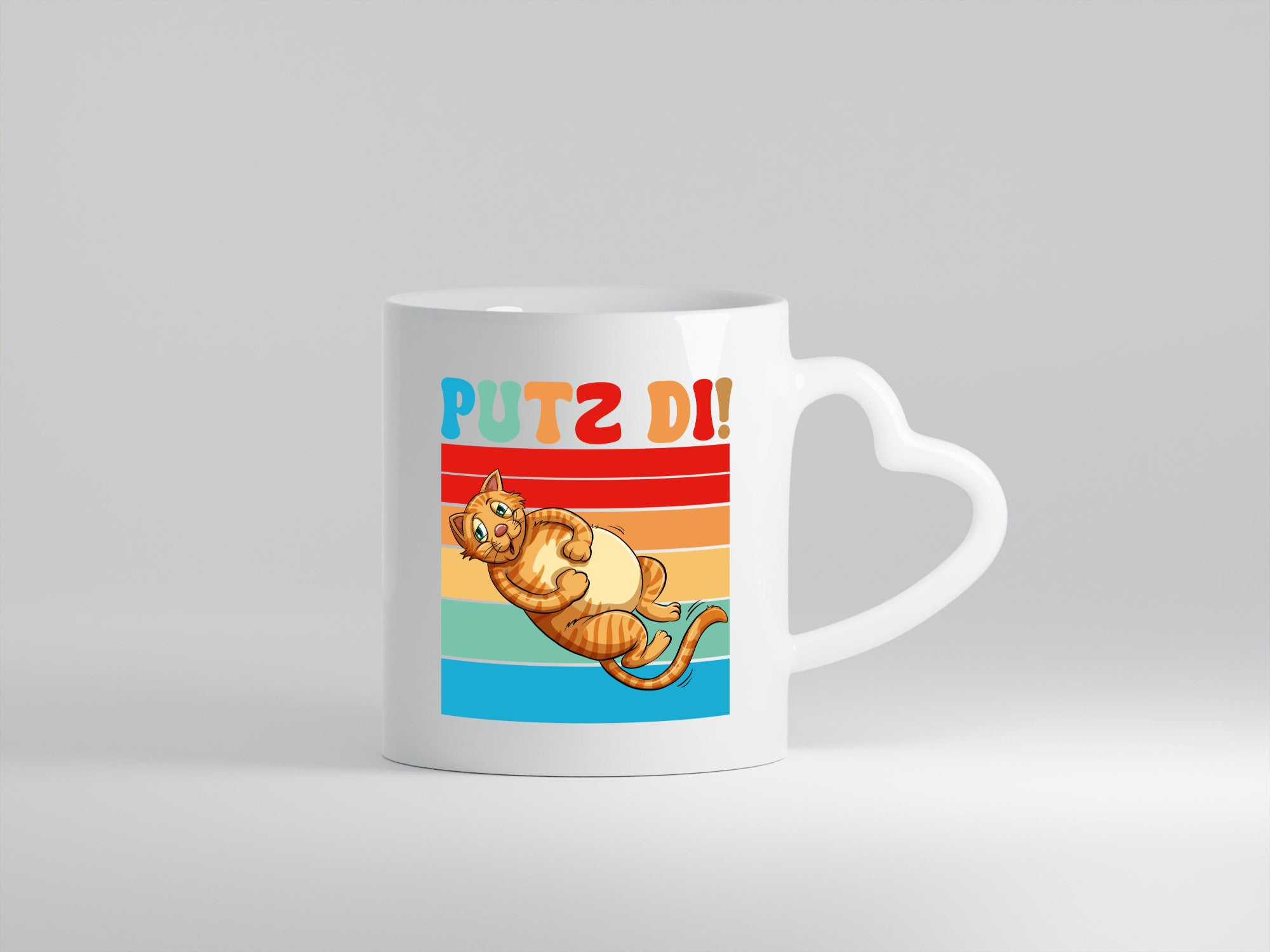 Putz di | Katze Katzenfreunde Katzen Geschenk Tierliebhaber Humor lustiger