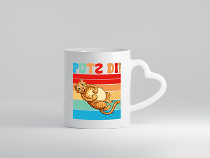 Putz di | Katze Katzenfreunde Katzen Geschenk Tierliebhaber Humor lustiger