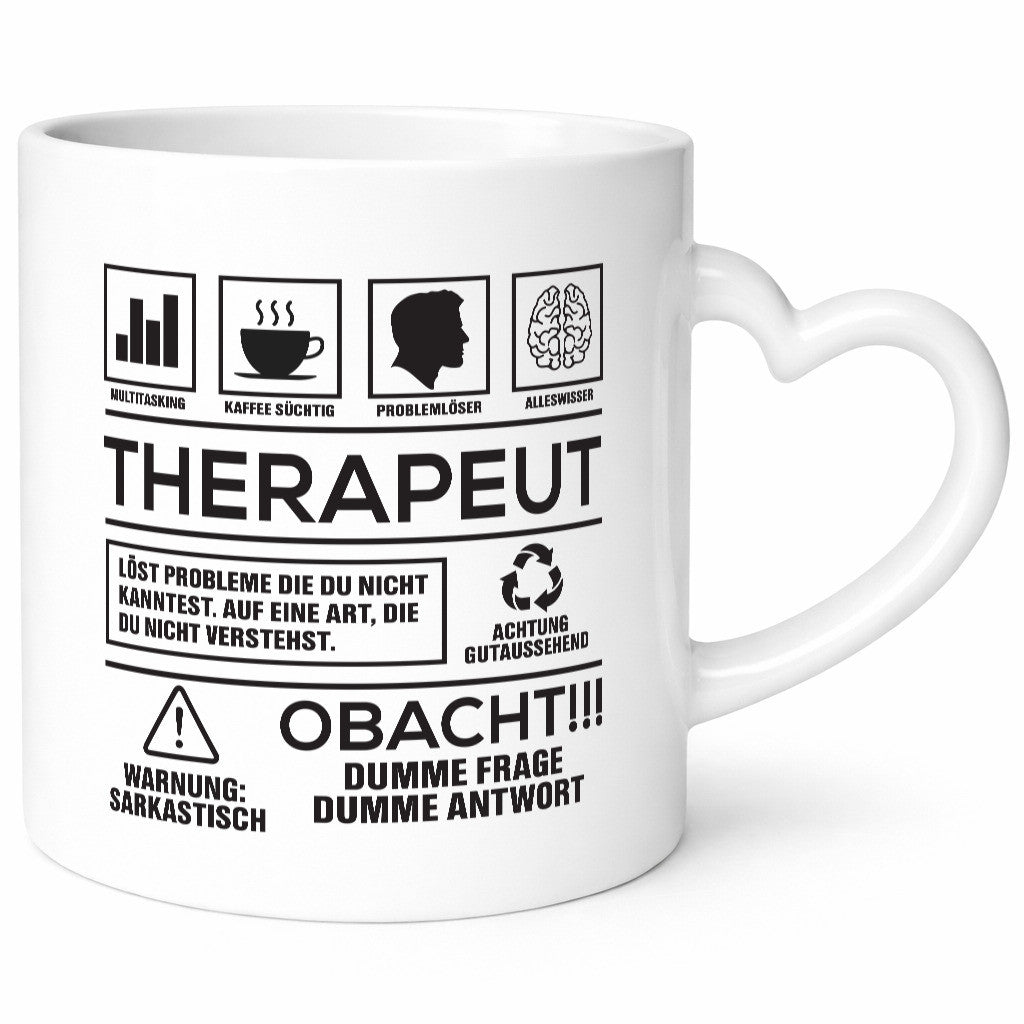 Achtung Probleme Therapeut | Psychotherapie Therapie lustiger Spruch Geschenk