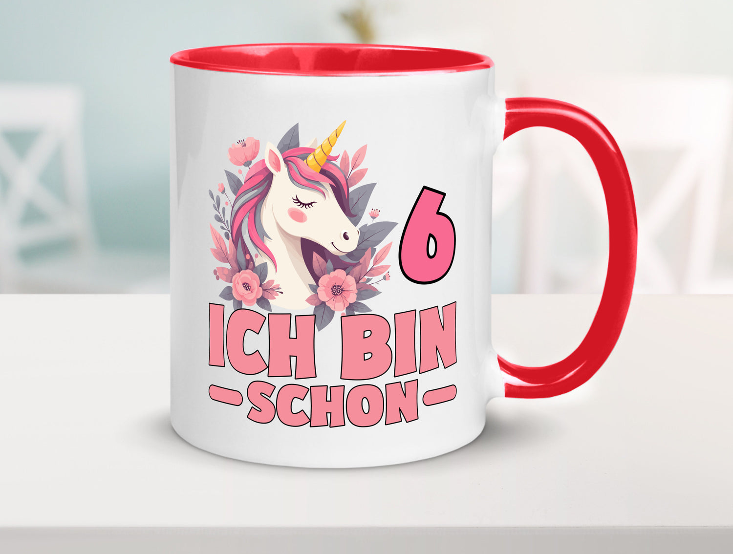 6. Geburtstag | 6 Jahre Einhorn bin schon Mädchen Geschenk Geschenkidee