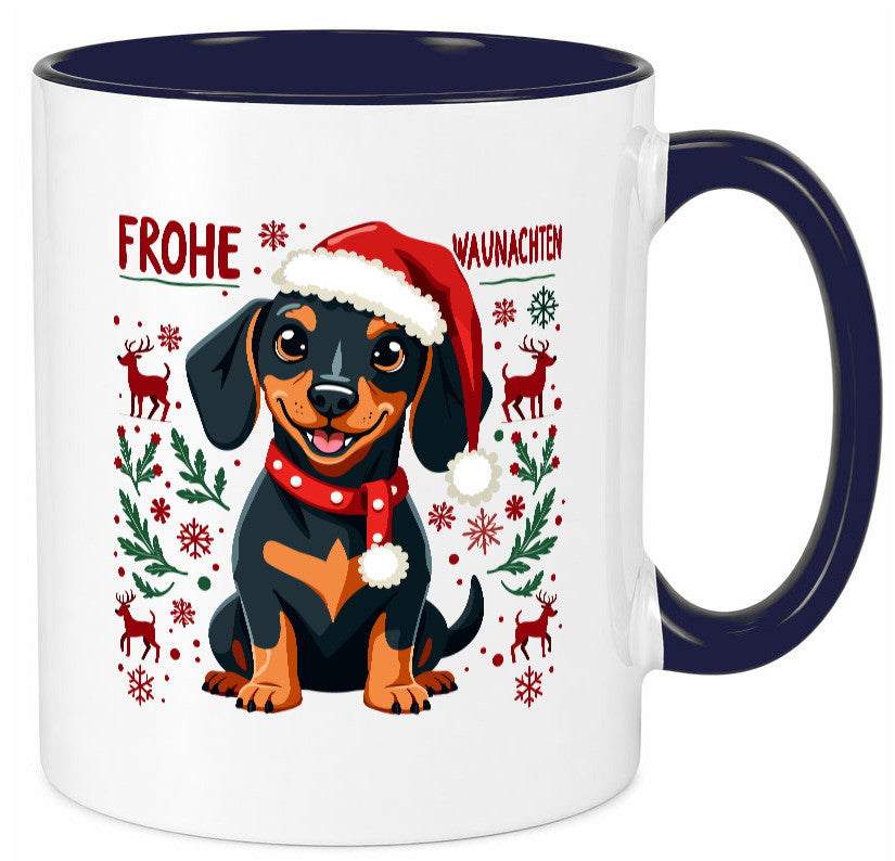 Frohe Waunachten | Ugly Christmas Weihnachtshund v2 Humor Tierliebhaber
