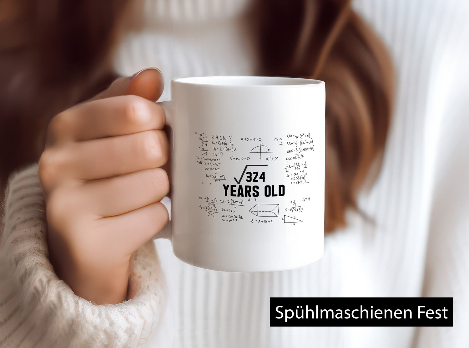 Quadratwurzel 324 | Geburtstag 18 Jahre Mathematik lustig Geschenkidee Geschenk