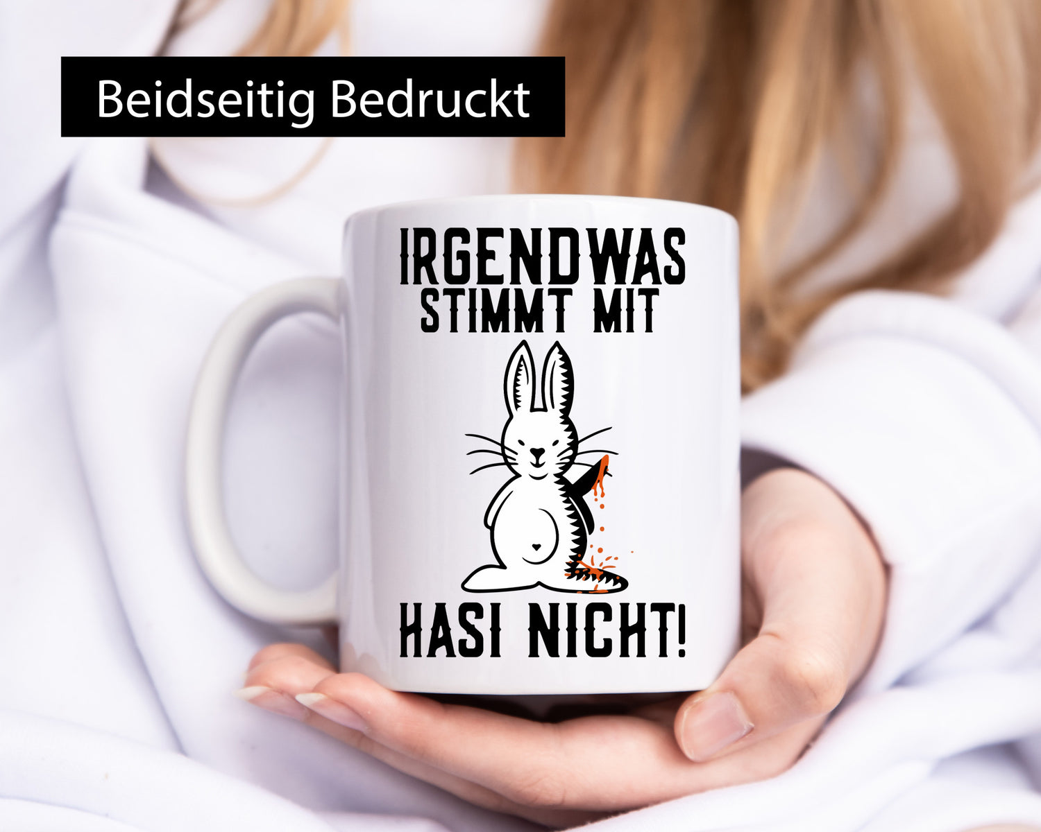 Irgendwas stimmt nicht | Sado Maso Hase Peitsche Maske Geschenk Humor