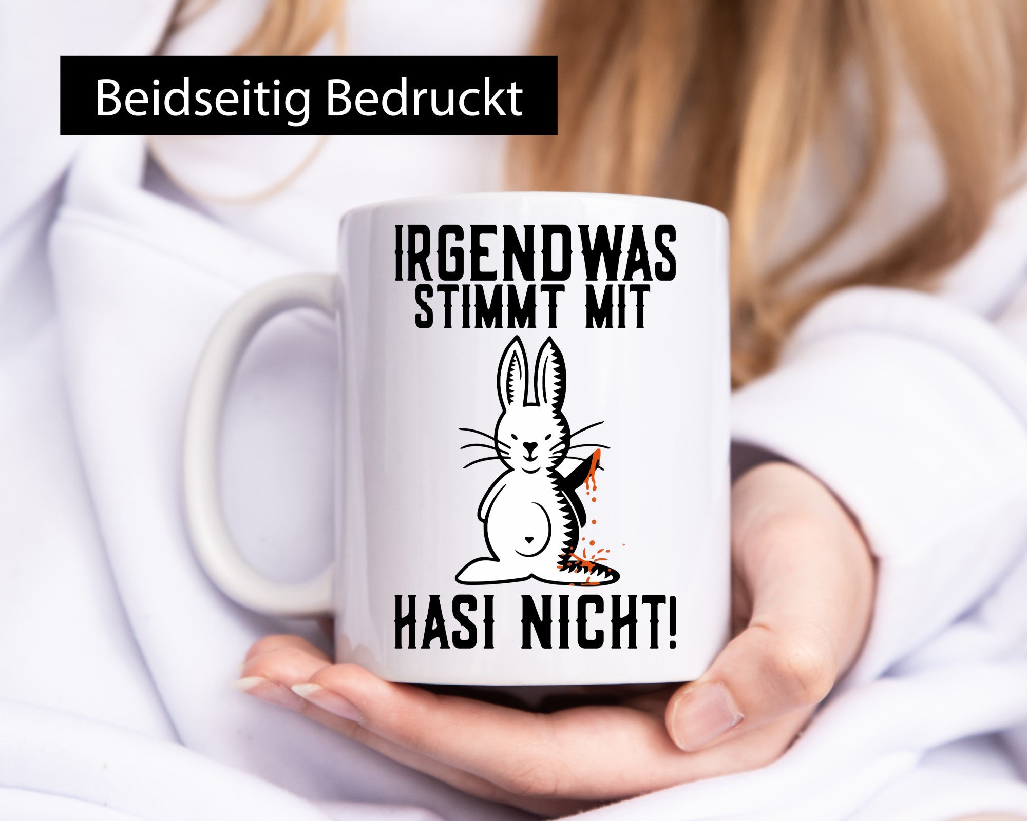 Irgendwas stimmt nicht | Sado Maso Hase Peitsche Maske Geschenk Humor