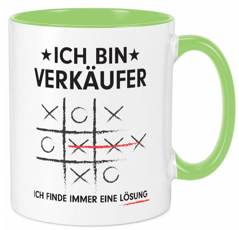 Löse Probleme: Verkäufer | Kollege Verkaufsjob v3 Geschenk Arbeit Kollegen Büro Tasse