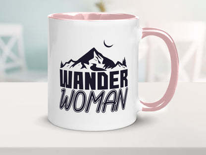 Wander Woman | Frauen Tasse Wanderer Bergsteigen lustig Familie Geschenkidee