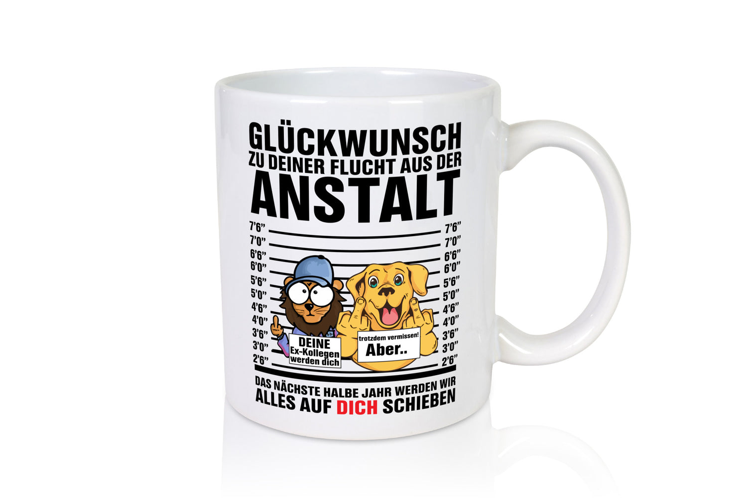 Glückwunsch zu deiner Flucht | Abschiedgeschenk v3 Geschenk Humor Geschenkidee