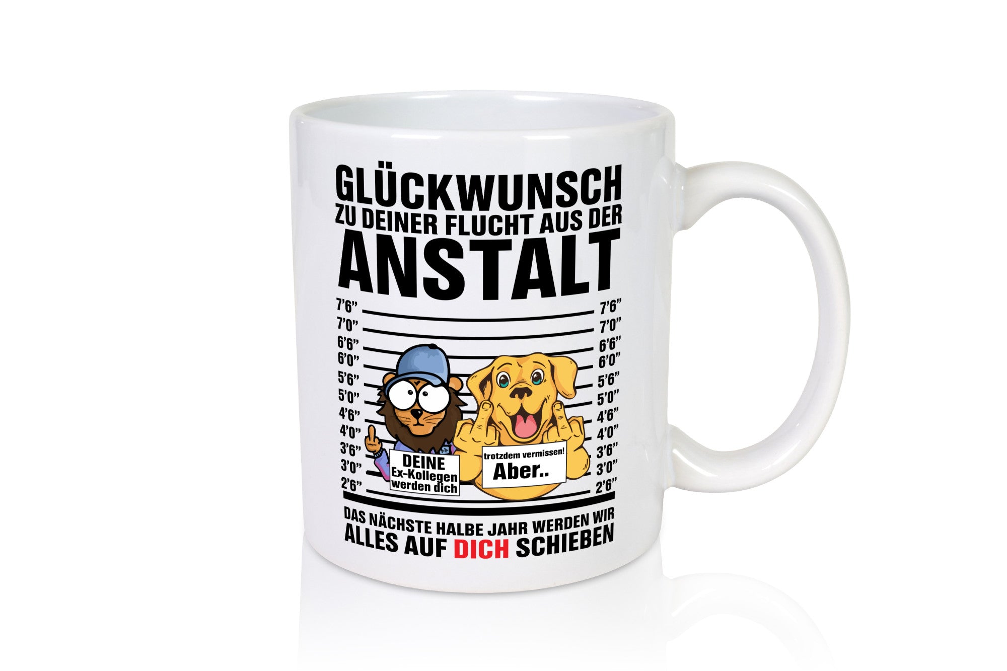 Glückwunsch zu deiner Flucht | Abschiedgeschenk v3 Geschenk Humor Geschenkidee