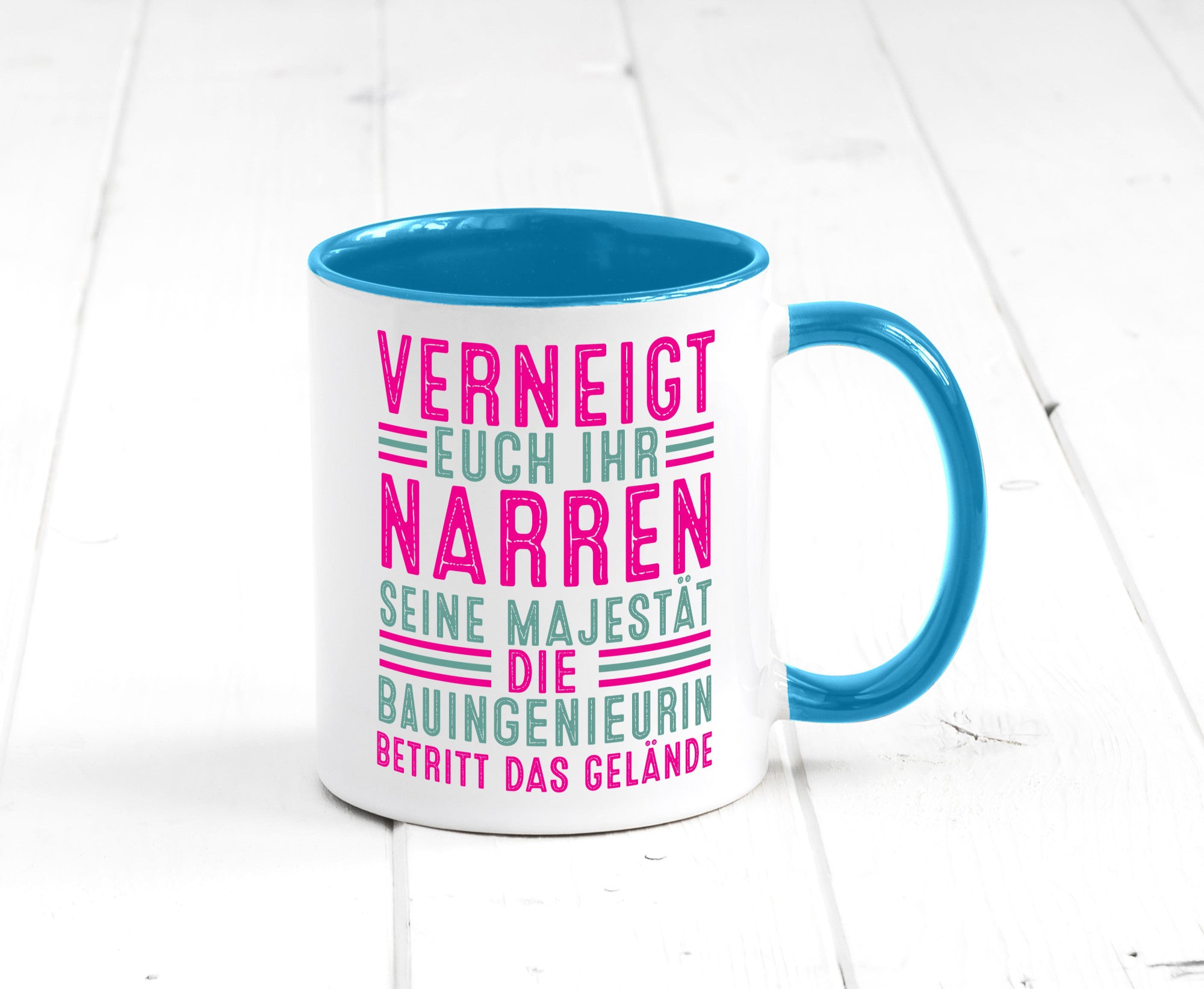Verneigt euch: Bauingenieurin | Ingenieurin Geschenkidee Humor Tasse