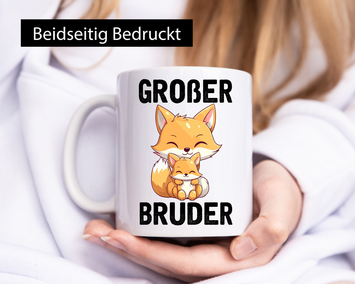 Ich werde großer bruder | Fuchs Schwagerschaft Geschenkidee Humor Tasse