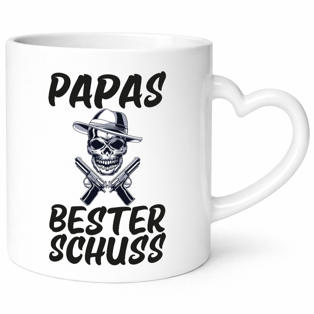 Papas bester schuss | Vatertag Papa der Welt Humor Familie Geschenkidee Tasse
