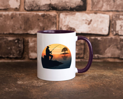 Angler | Sonnenuntergang Fischer Fische Angeln v2 Geschenk Humor Geschenkidee