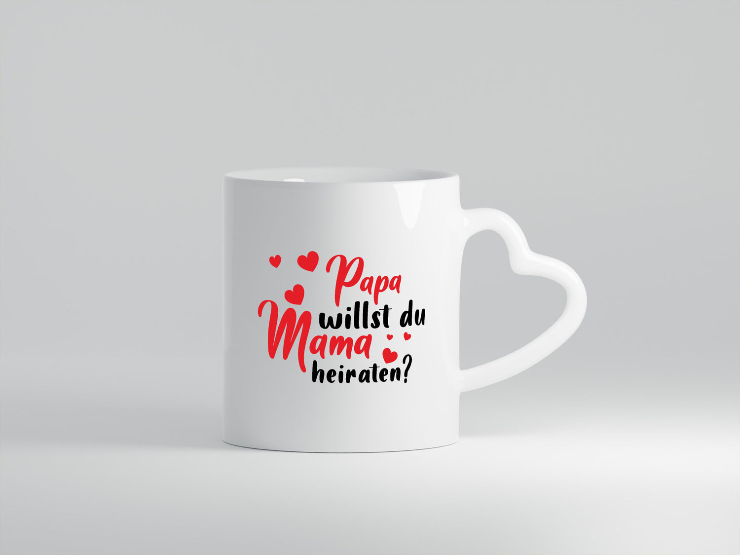 Papa, Mama, heiraten | Herzen Geschenk Familie Geschenkidee lustiger Spruch