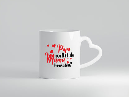 Papa, Mama, heiraten | Herzen Geschenk Familie Geschenkidee lustiger Spruch