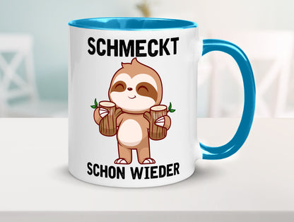 Schmeckt schon wieder | Frankfurt Hessen v2 Geschenkidee Humor Tasse