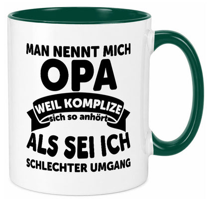 Nenn mich Opa, Komplize schlechter Umgang | Opa Witz Geschenk Familie