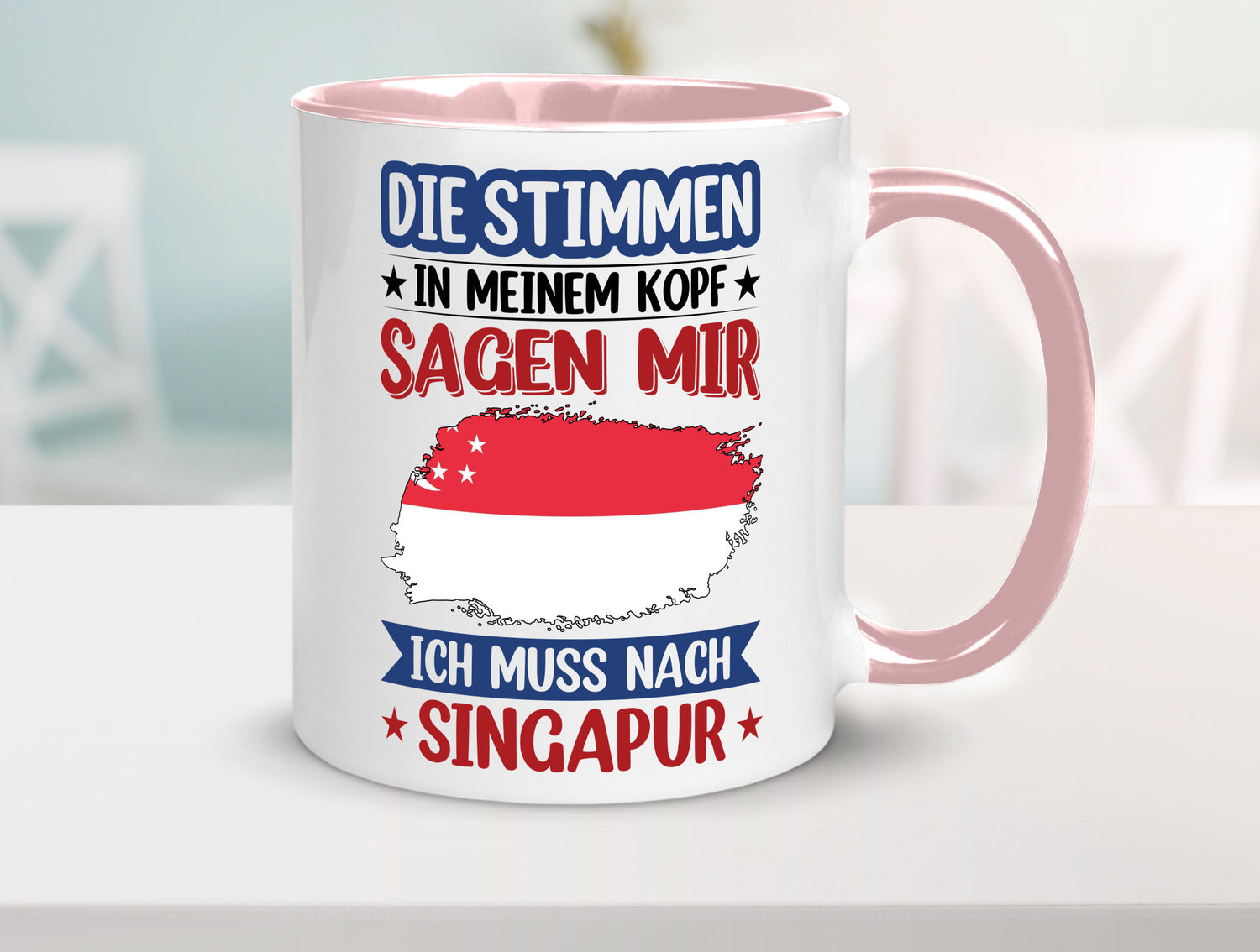 Singapur | Urlaub Stimmen in meinem Kopf Traumland v2 lustiger Spruch Geschenk