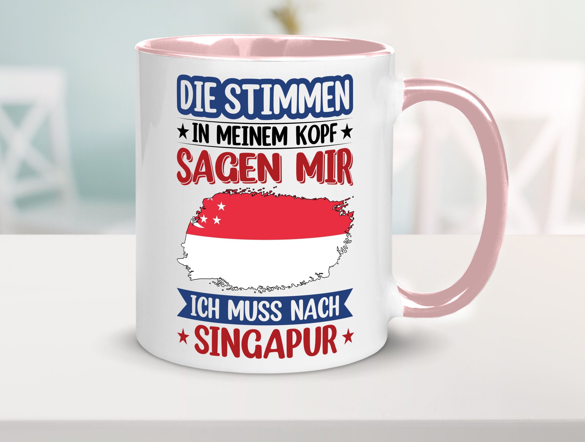 Singapur | Urlaub Stimmen in meinem Kopf Traumland v2 lustiger Spruch Geschenk