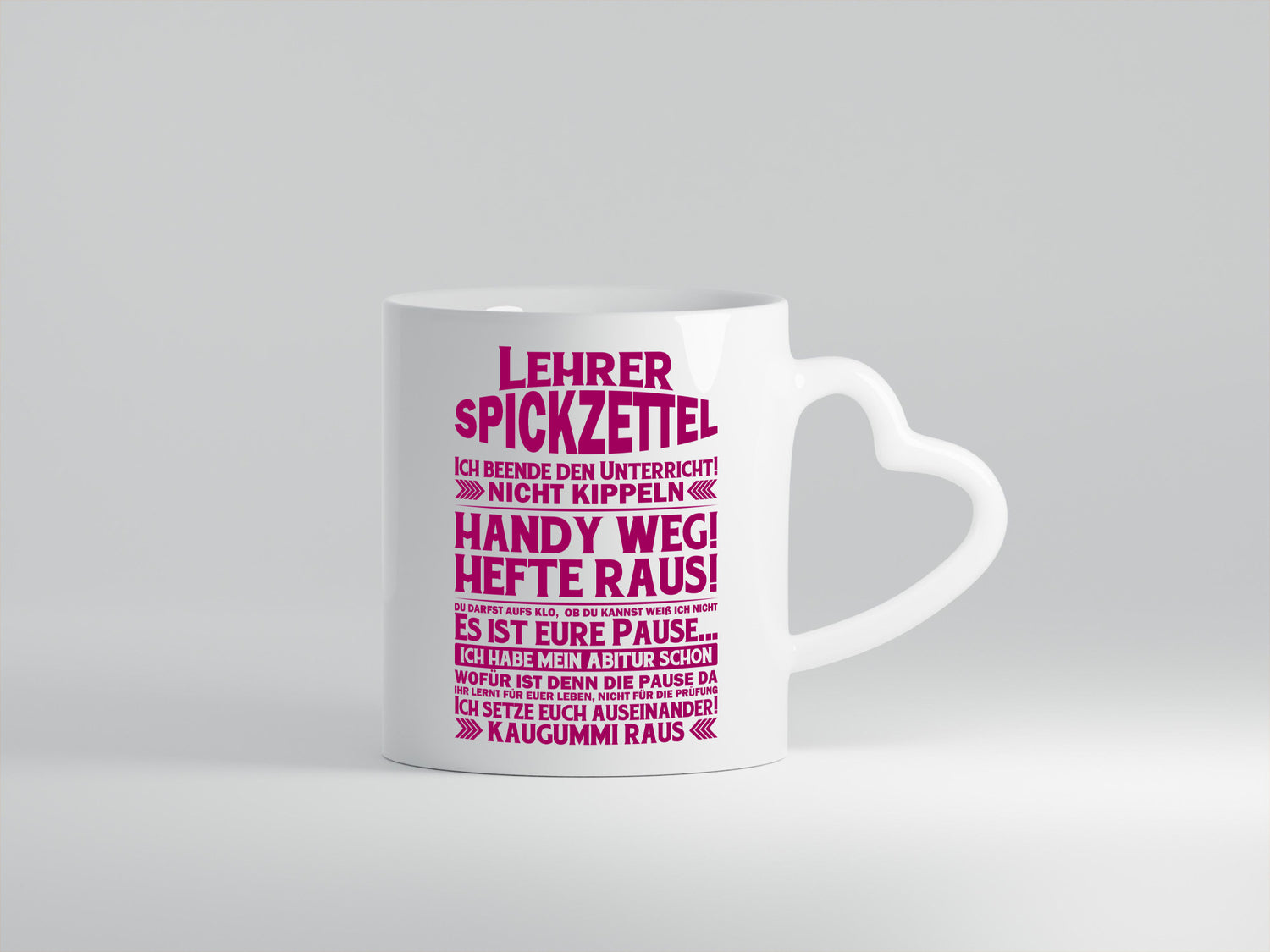 Lehrer Spickzettel | Beruf Tasse lustiger Spruch vl7 lustig Arbeit Kollegen