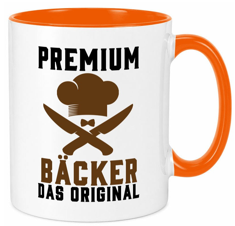 Premium Bäcker das Orginal Humor Geschenkidee Tasse