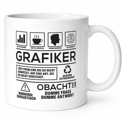 Achtung Probleme Grafiker | Grafik Design Grafikdesign Geschenk Humor