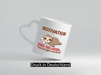 Motivation wird geladen frag morgen nochmal | Faultier lustig Tierliebhaber
