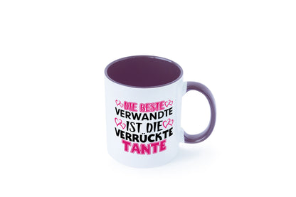 Verrückte Tante | Spruch Patentante Verwandtschaft lustiger Geschenk Humor